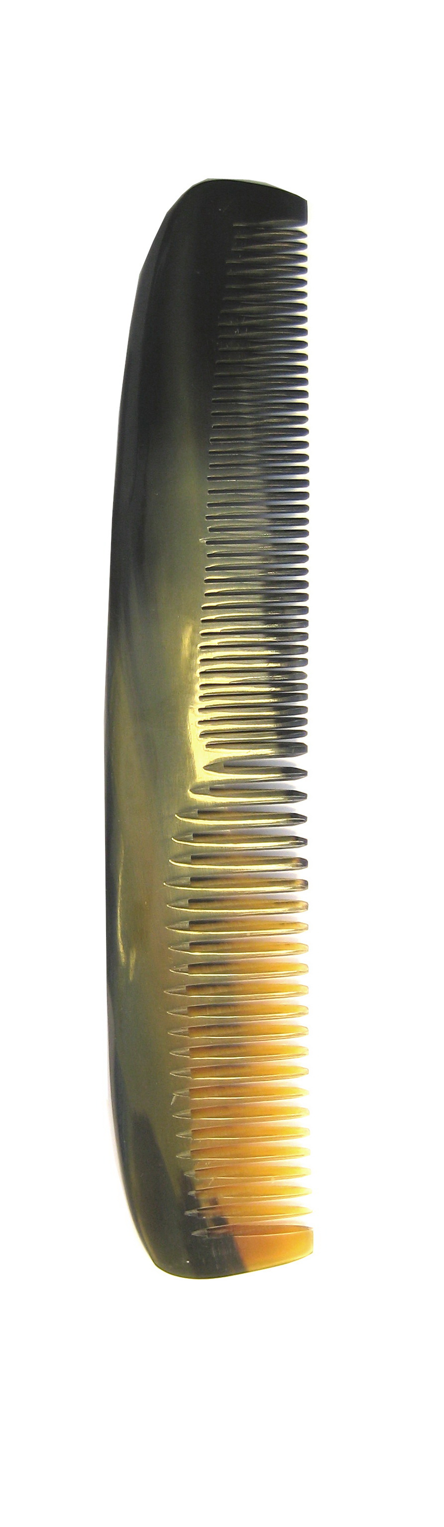 Golddachs Herrenkamm aus handgesägtem Horn