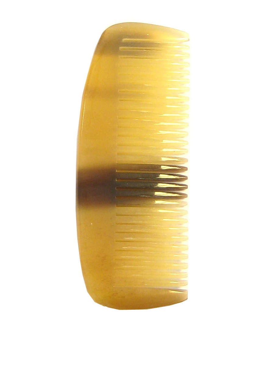 Golddachs Bartkamm aus handgesägtem Horn