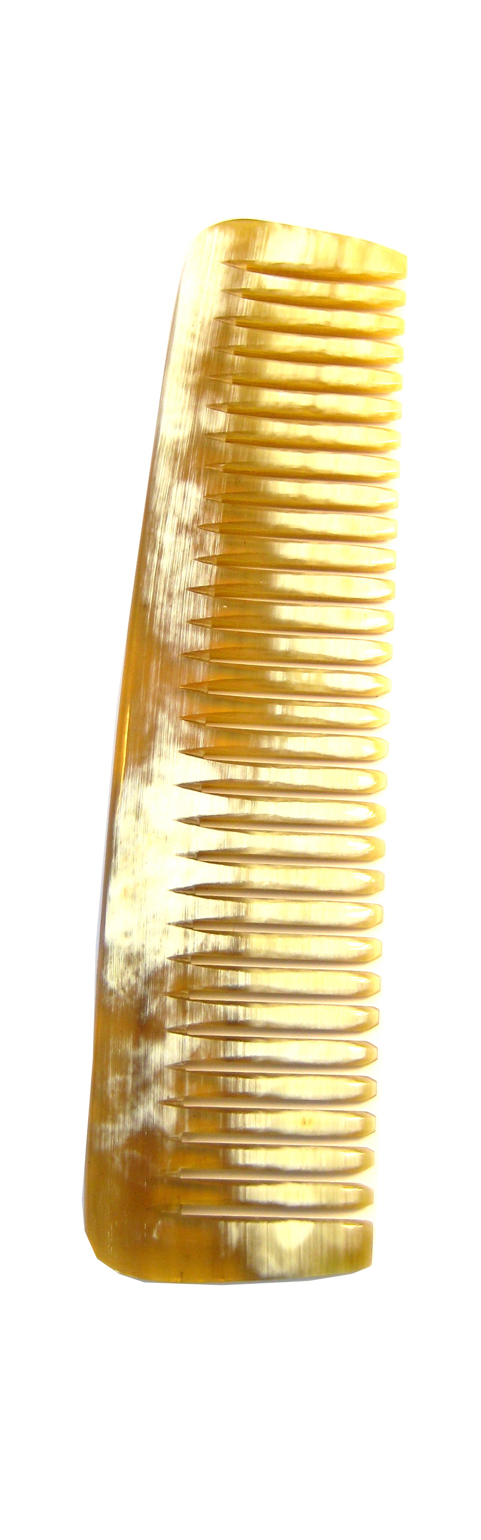 Golddachs Dauerwellenkamm aus handgesägtem Horn