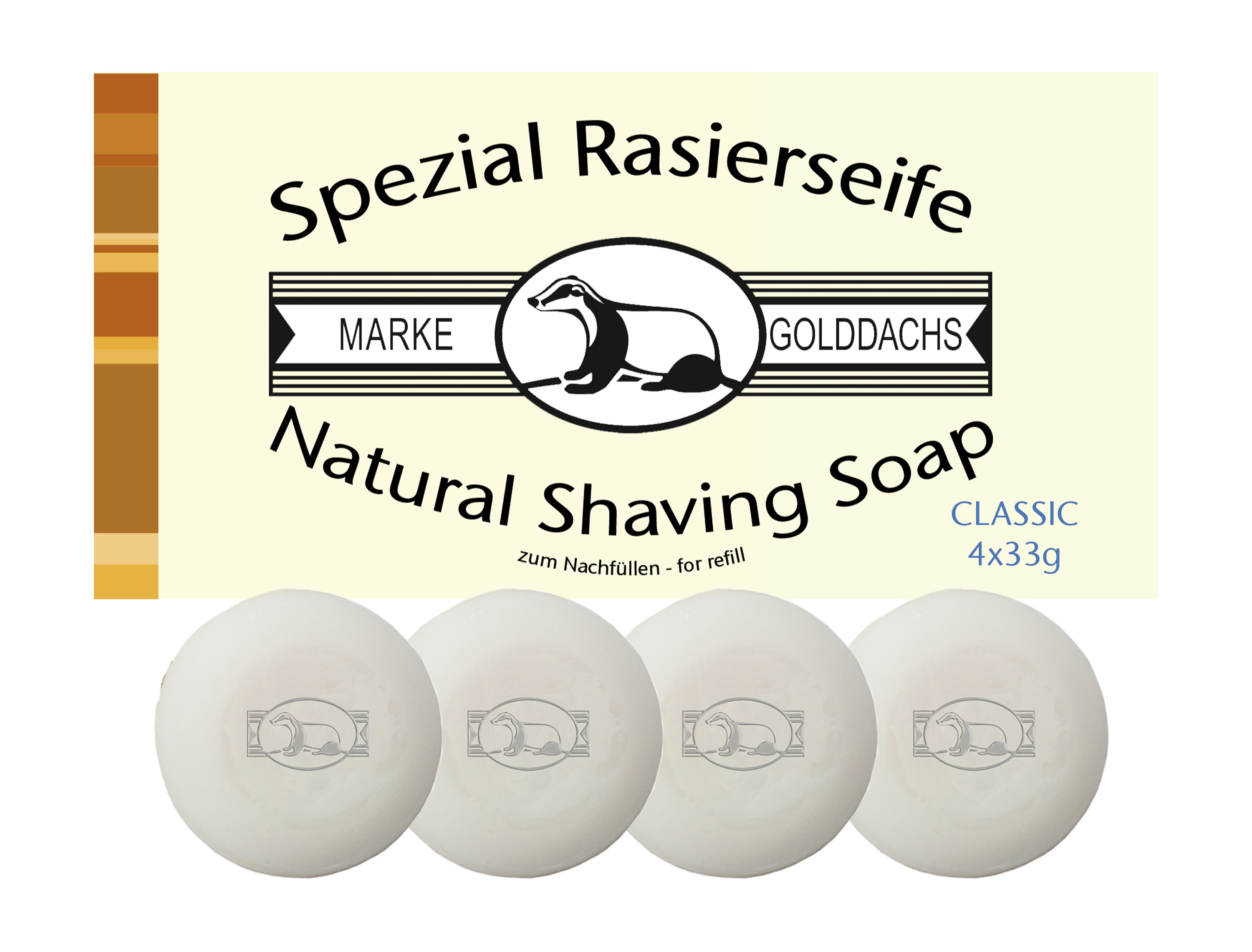 Rasierseife Classic 4x33g