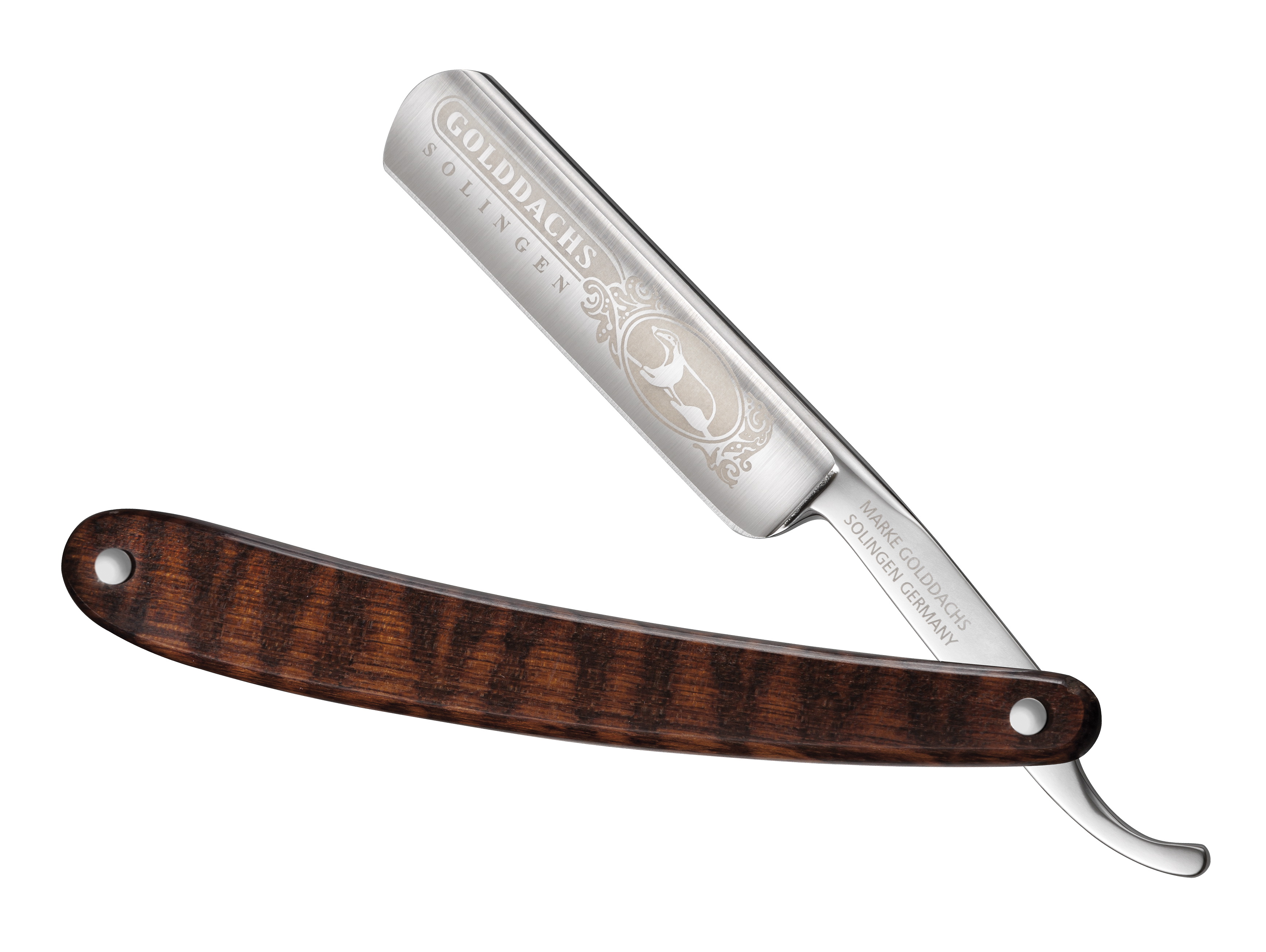 Rasiermesser mit Schlangenholzschale