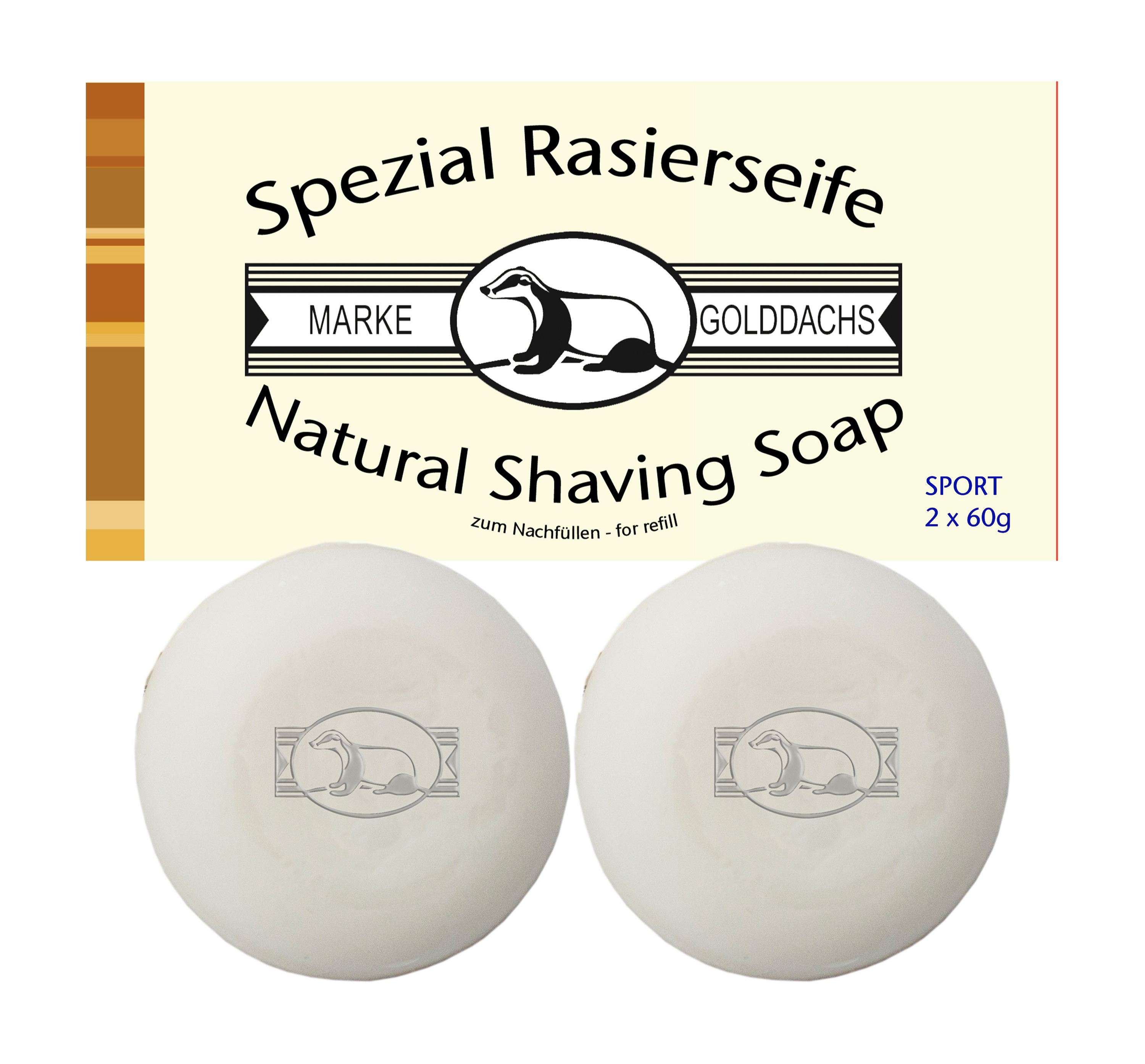 Rasierseife Sport 2x60g