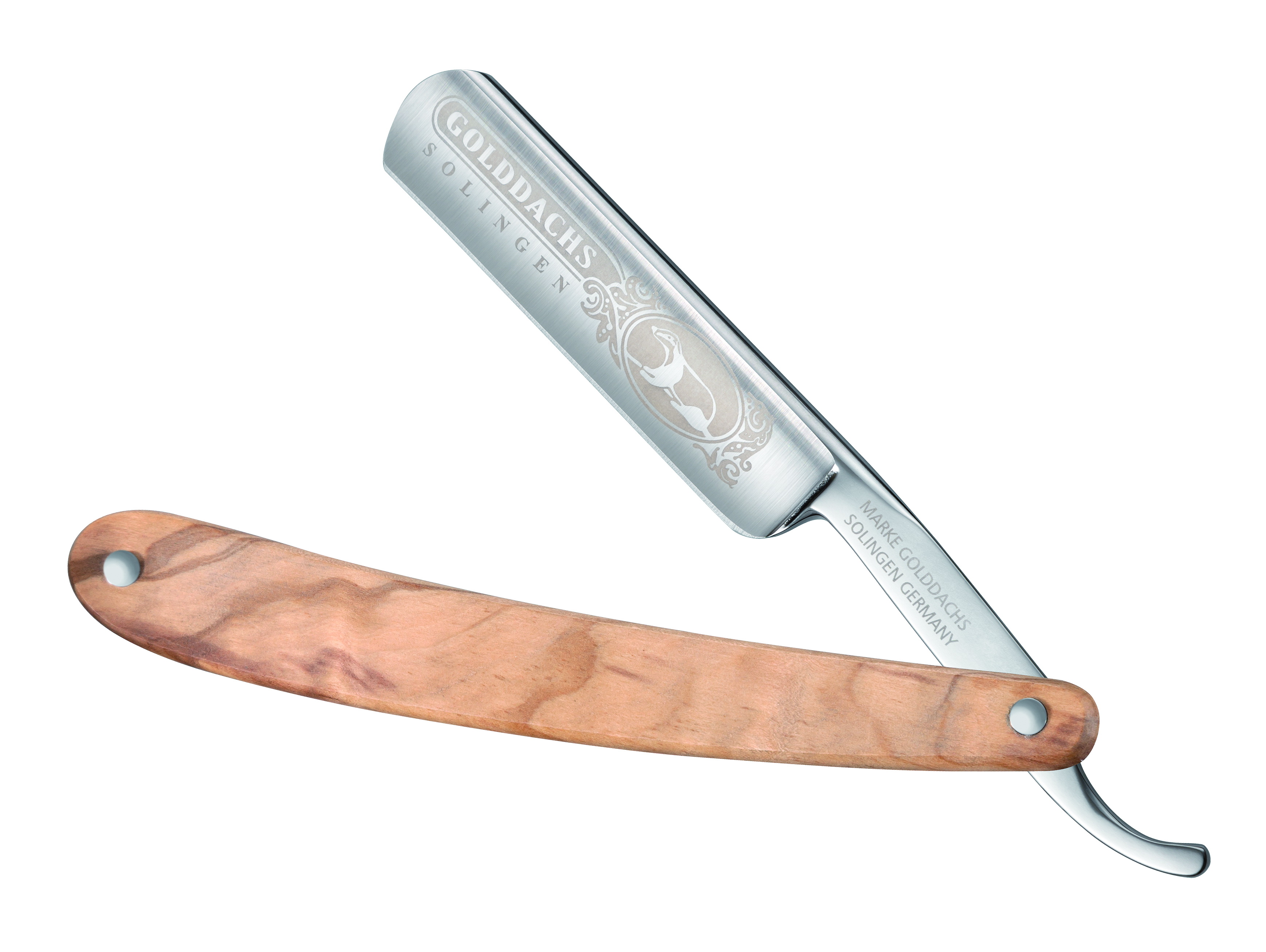 Rasiermesser mit Olivenholzschale